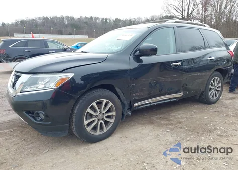 2015 Nissan Pathfinder Sl z USA, uszkodzony, nr VIN 5N1AR2MM3FC656439